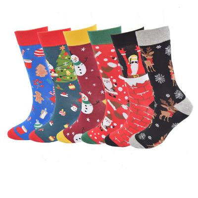 China Fashion Christmas Socks Cartoon Festival Old Snowman Elk Large Size Christmas Halloween socks for sale