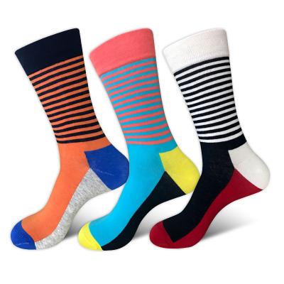 China sox crew man casual striped middle tube trendy yoga non slip sports grip socks for sale