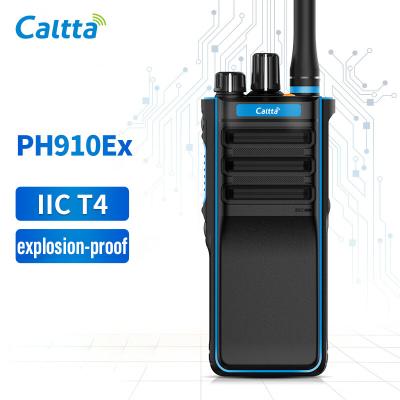 China Rádio digital de duas vias PH910EX preto portátil à prova de explosão IP68 à prova de água e poeira Walkie Talkies profissionais à venda