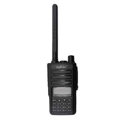 China Handheld 5km-10km 3.5mm Conversion Mini Walkie talkie Dual Frequency for sale