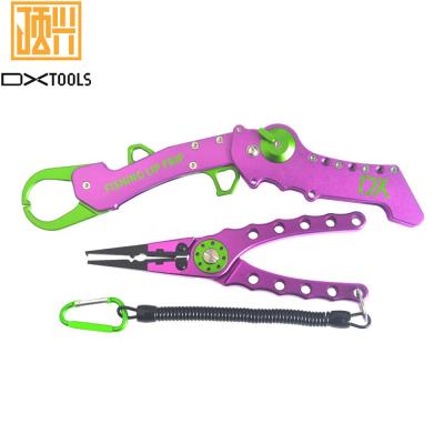 China Foldable Lip Fishing Handle with Gun Handle Stainless Steel Fishing Accessories Order Tool Pliers and Fish Gear Plier Set Tackle Fish Lip Handle for sale