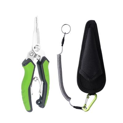 China Multifunctional Aluminum+Rubber Handle Stainless Steel Pliers Fishing Tools Hook Solvent Fishing Equipment for sale