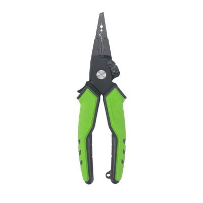 China 2020 New Design Color Aluminum Alloy Aluminum Multifunctional Fishing Pliers Lure Fishing Tool With Rubber Handle for sale