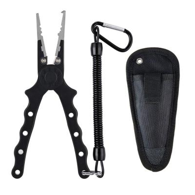 China Durable Self-Locking Line Hook Remover Cutters Crimp Leads And Sleeves Fishing Multifunctional Pliers for sale