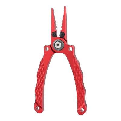 China Durable High Quality Aluminum Fishing Pliers Fish Split Ring Pliers Braid Line Cutter For Sale for sale