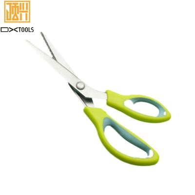 China Universal German Cutting Scissors Manufacturing Factory Stainless Steel Tailor Scissors With Plastic Handle for sale