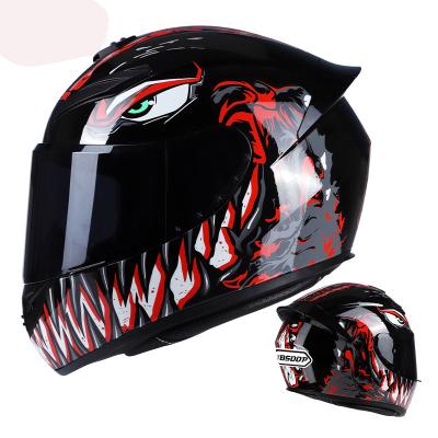 China New Full ABS Road Motocycle Helmet Spot Helmet Motorcycle Big Tail Racing Motorcycle Helmet Running Men And Women Four Seasons for sale