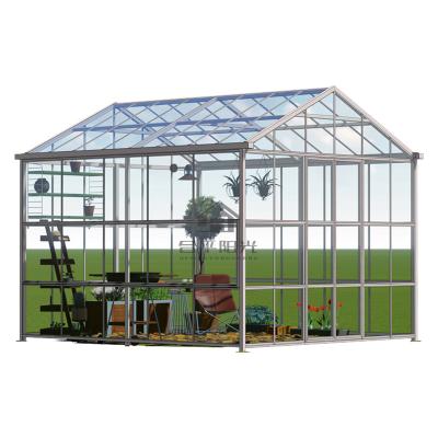 China Solarium housesTriangular prefab glass roof sunrooms modern huge aluminum sunrooms commercial aluminum solutionmodern for sale