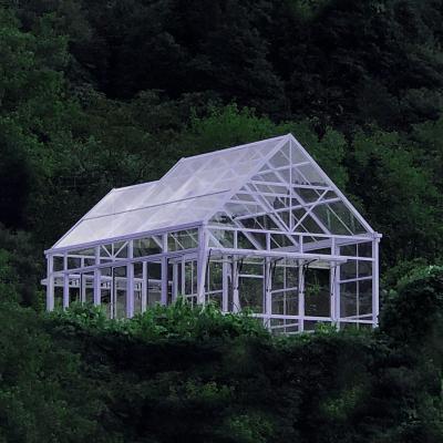 China Green commercial aluminum glass prefab garden sunrooms frame gazebo bedroom modern aluminum glass housesWinter for sale