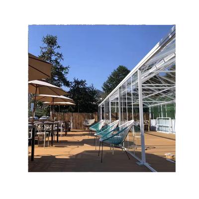 China Contemporary Modern Commercial Aluminum Garden House Sunrooms Glass Prefab Homes for sale