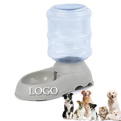 China Sustainable Wholesale Customized Logo Pets Slow Feeding Bowl Feeder Drinking Water Food Automatic Gravity Pet Water Dispenser For Dog Cat for sale