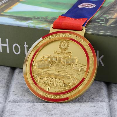 China China Factory Wholesale Die Cutting Printing Medals Sport Miraculous Military Medals for sale