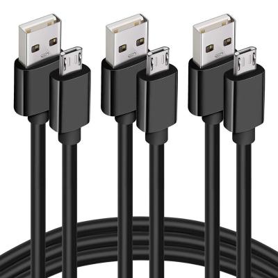 China Fast Charging USB A White Black Male To USB Micro 2.0 USB Data Cable 3FT 6FT 10FT For PS4 Game Device And Others for sale