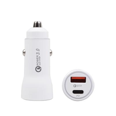 China High Quality QC3.0 Cell Phone Car Charger PD18W 2 in 1 Fast Changing Wireless USB C Ev Car Phone Holder Charger for MacBook Pro Air Laptop for sale