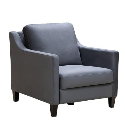 Chine Fauteuil inclinable en tissu gris 78*80*85cm Fauteuil en velours gris clair à vendre