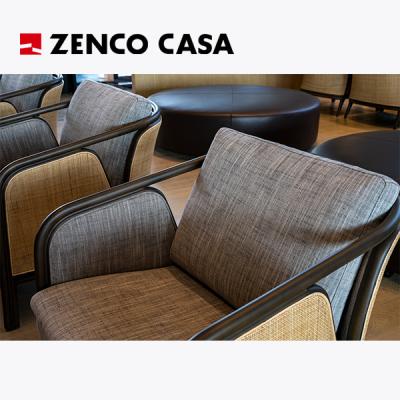 China Muebles de hotel de ocio fijo para varias personas Sofá de rattan Elements Silla de salón de estilo moderno Mesa de café en venta