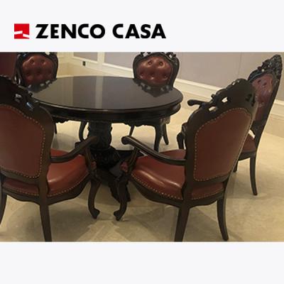 China Área de ocio del hotel Muebles de estilo europeo Silla de salón con mesa redonda pequeña en venta