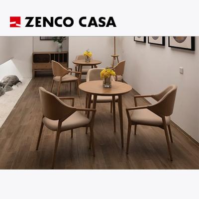 China Muebles de madera maciza de estilo moderno con mesa de café y silla de estar en venta