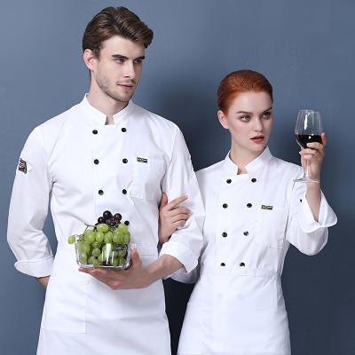 China Eco-friendly Kitchen Chef Uniforms OEM Customized Hotel Restaurant Chef Jacket Coat Factory Supply for sale