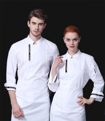 China Eco-friendly Long Sleeve Short Sleeve OEM Customized Hotel Restaurant Chef Jacket Coat Factory Supply Kitchen Uniforms Chef for sale