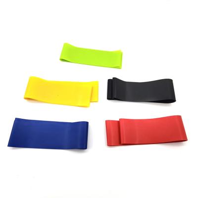 China Yoga Exercise Fitness Home Workout Equipment Sports Bodybuilding Theraband Gym Elastic Blue Resistance Bands for sale