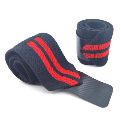 China Bodybuilding Training Gym Weight Lifting High Elastic Breathable Fitness Lifting Adjustable Wrist Straps for sale