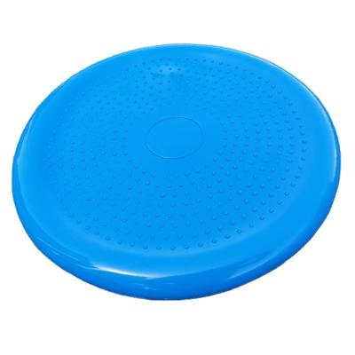 China Fitness Center PVC Bustle Seat Yoga Massage Balance Pad Inflatable Disc Shimmy Cushion for sale