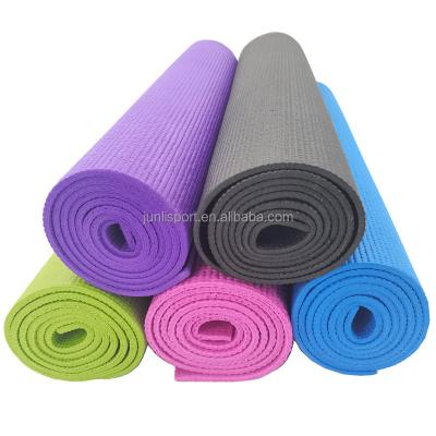 China Custom Eco Friendly Yoga Mat Body Buliding PVC High Density PVC Anti Slip Exercise Yoga Mat for sale