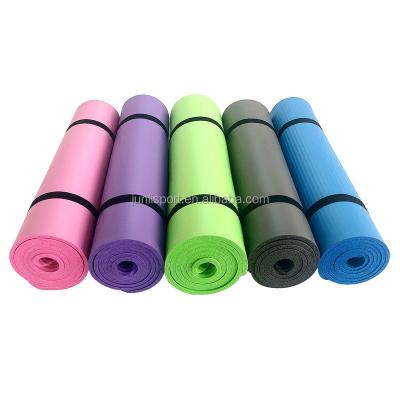 China Wholesale Thick Body Buliding Private Label Custom Printed Foldable Yoga Mat With Strap Kids Eco Friendly NBR Mat Yoga Nbr 10mm for sale