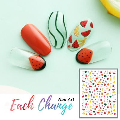 China 3d Nail Art DIY Decoration Tip Full Nail Art Stickers Decals Colorful Nail Sticker Christmas for sale