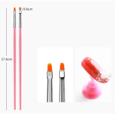 China 2019 Wholesale Wooden Nail Accessories Handle Nailround Brush for sale