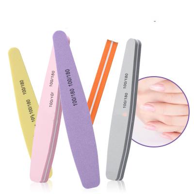 China Nail Tools 2020 New Bamboo Nail File Folder Color Nail Supplies for sale