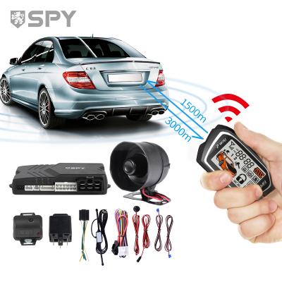 China SPY remote caralarms car keys entry alarm pke 2 way central locking keyless alarm with engine start for sale