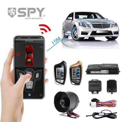 China New Car Smart Wireless Universal Anti-Hijack Security Two Way Remote Key Spy Key LCD Car Alarm for sale