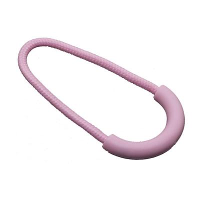 China Eco-friendly PVC Colored Rubber Silicone Silicon Plastic Zipper Pull Tag Rope Zipper Puller for sale