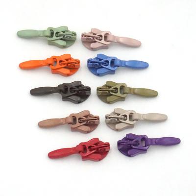 China Other 3# Multicolor Invisible Zipper Puller Zipper Slider For Skirt Petticoat for sale