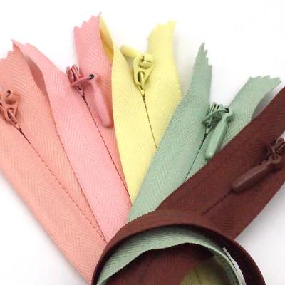 China Customized Invisible Zipper Zipper Invisible Zippers Clothing Lace Zipper For Handbag for sale