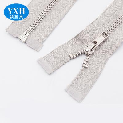 China Custom gray zipper 3# metal zipper Y tooth metal zipper quality clothing accessories metal zipper eco-friendly wholesale for sale