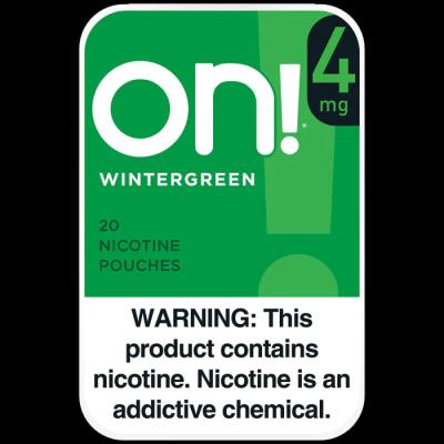 China On! 4MG Wintergreen Nic Pouches for sale