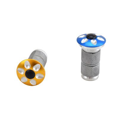 China Aluminum Alloy 1-1/8 Bicycle Fork Steerer Adjuster Expansion Bolt Main 28.6mm Carbon Bike Fork Compression Plug Star Nut » for sale