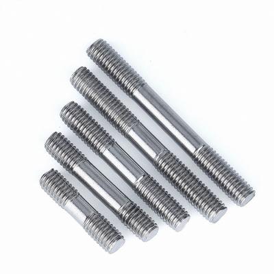 China Double End Thread Rod 304 Stainless Steel Stainless Steel Stud Bolts Rod Tooth Stick Dual Head Threaded Bar M3 M4 M5 M6 M8 M10 M12 M16 for sale