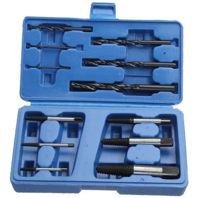 China Non Ferrous Metals Screw Remover 12pcs Screw Extractor Cobalt Drill Bits Bolt Remover Broken Bolt Damaged Screw Extractors Set With Case for sale