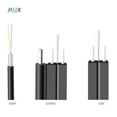 China FTTH/FTTA/FTTP China Manufacturer 2 core outdoor ftth fiber optic cable GJYXCH fiber optic cable price list for sale