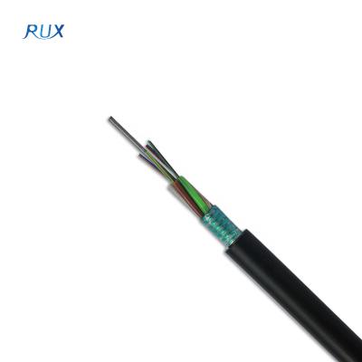 China Large Quality 48 Core Outdoor Steel Tape GYTS Armored Duct Fiber Optic Cable Price Per Meter for sale