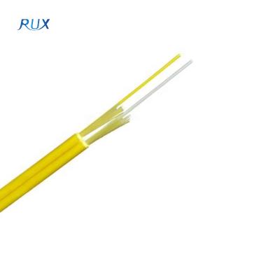 China Duplex Pigtails 2.0mm Tensile Shielded Indoor Fiber Optic Cable GJFJBV for sale