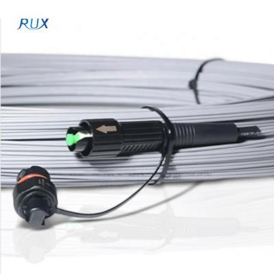 China FTTH G657A Singlemode Jumper Wire Fiber Optical Pigtail FTTH mini SC/APC IP67 outdoor; 5.0mm outdoor drop cable (1FO) for sale