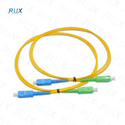 China FTTH System Simplex 0.9mm 2.0mm Colored Fiber 3.00 Patch Cord With SC/APC Connector for sale