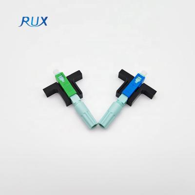 China FTTH Drop Cable SC/APC SC/UPC Quick Connector Fiber Optic Fast Field Installable Connector Fast Connector For Ftth Drop Cable for sale