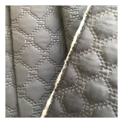 China Hot Selling Memory Air By Wadding Nonwoven Cotton Pongee Quilted Fabric For Winter Coat Jacket for sale