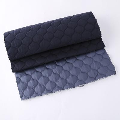 China Wholesale Memory Double Sided Pre Insulated Ultrasonic Quilted Microfiber Cotton Pongee Winter Jacket Coat Fabric for sale